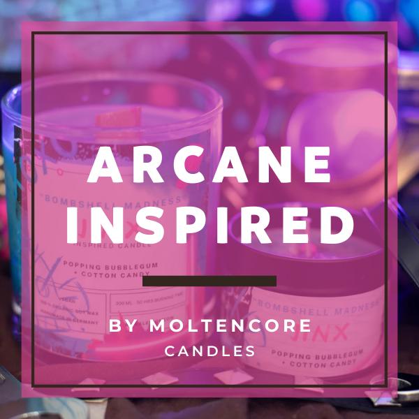 arcane inspired candles by moltencore candles