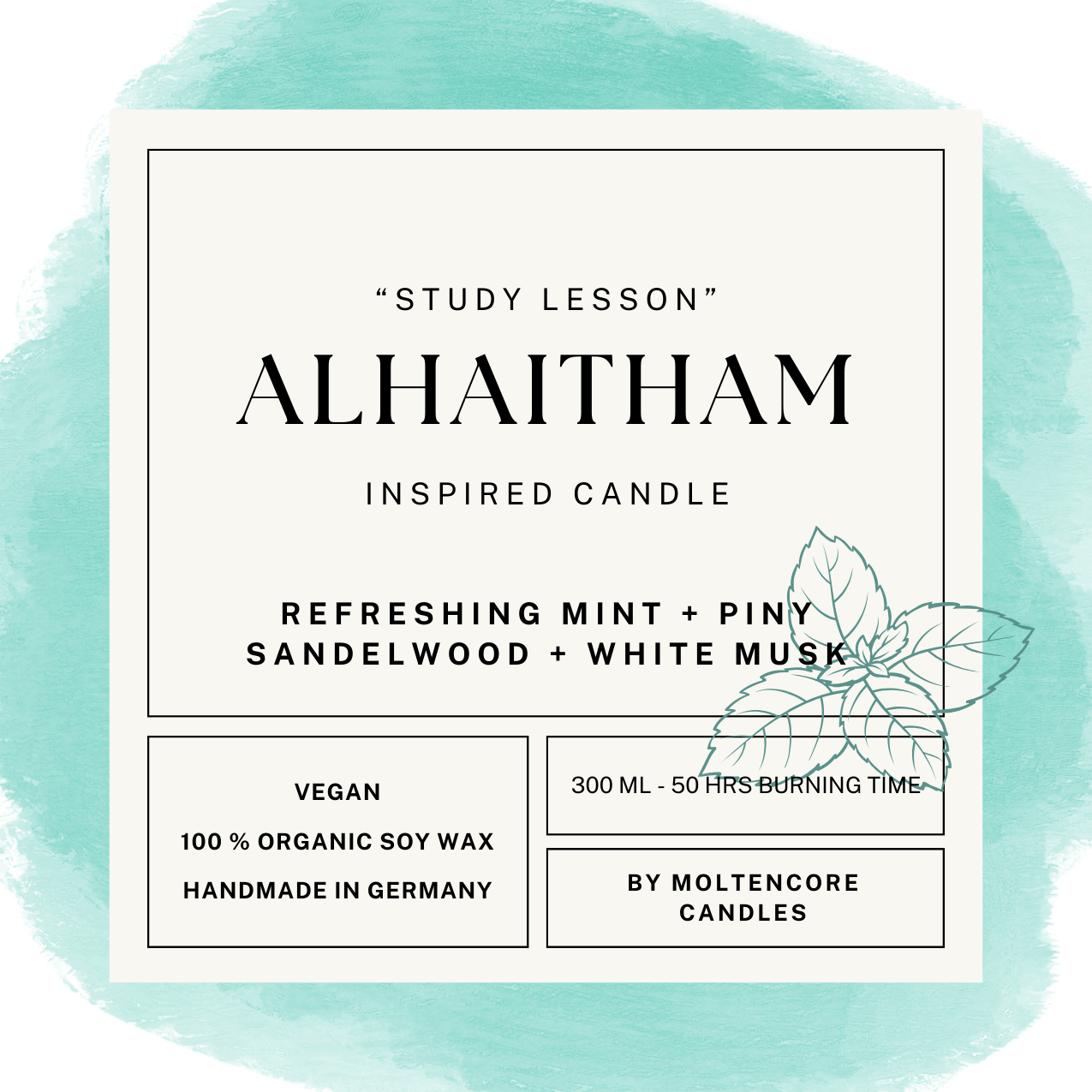 Alhaitham inspired candle - 'Study Lesson' Genshin inspired scented candle 300 ML