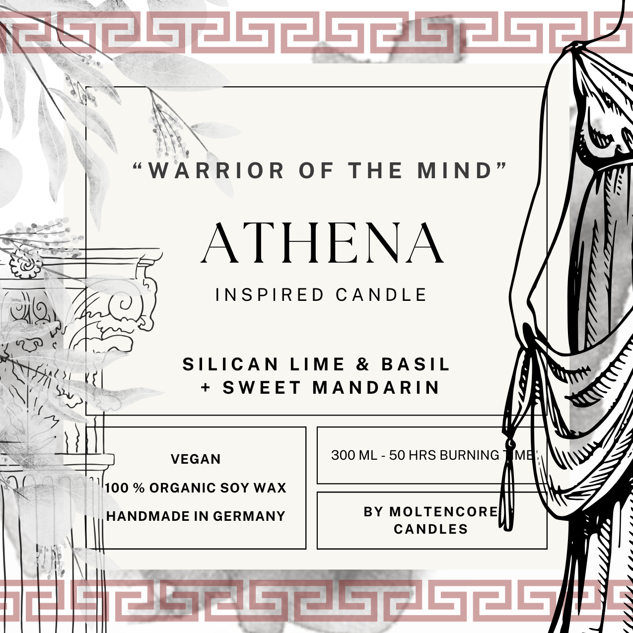 Athena inspired scented candle - 'EPIC' inspired soy candle 300 ML