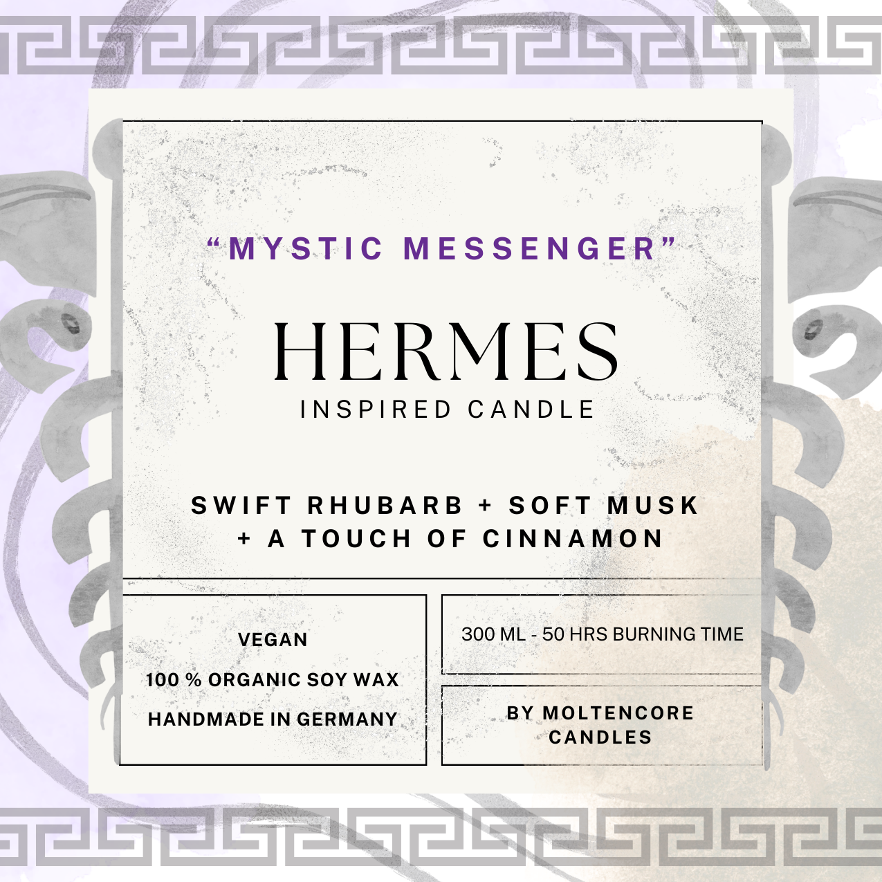 Hermes inspired scented candle - 'EPIC' inspired soy candle 300 ML