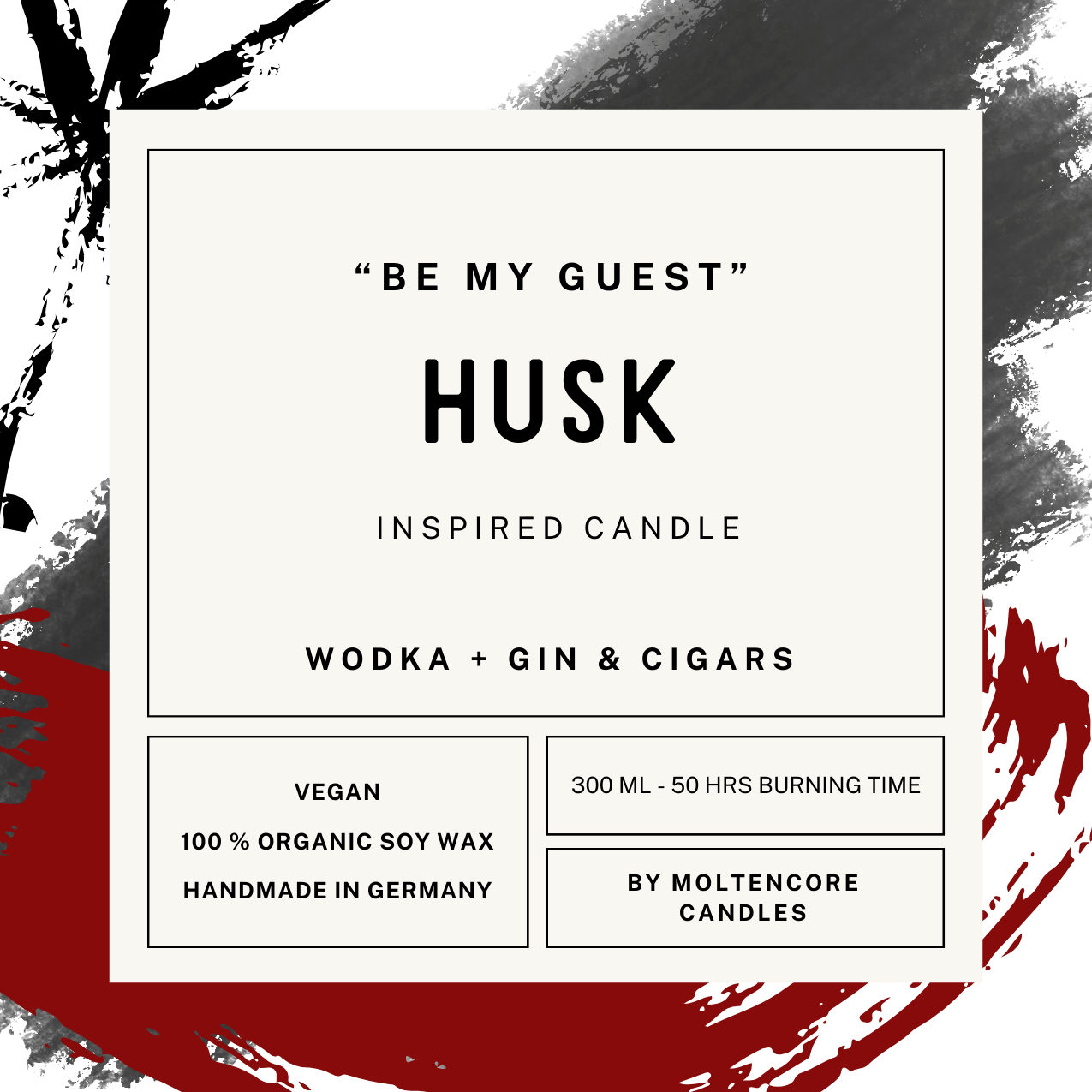 HUSK inspired candle - 'Be My Guest'' Hazbin Hotel inspired soy candle 300 ML