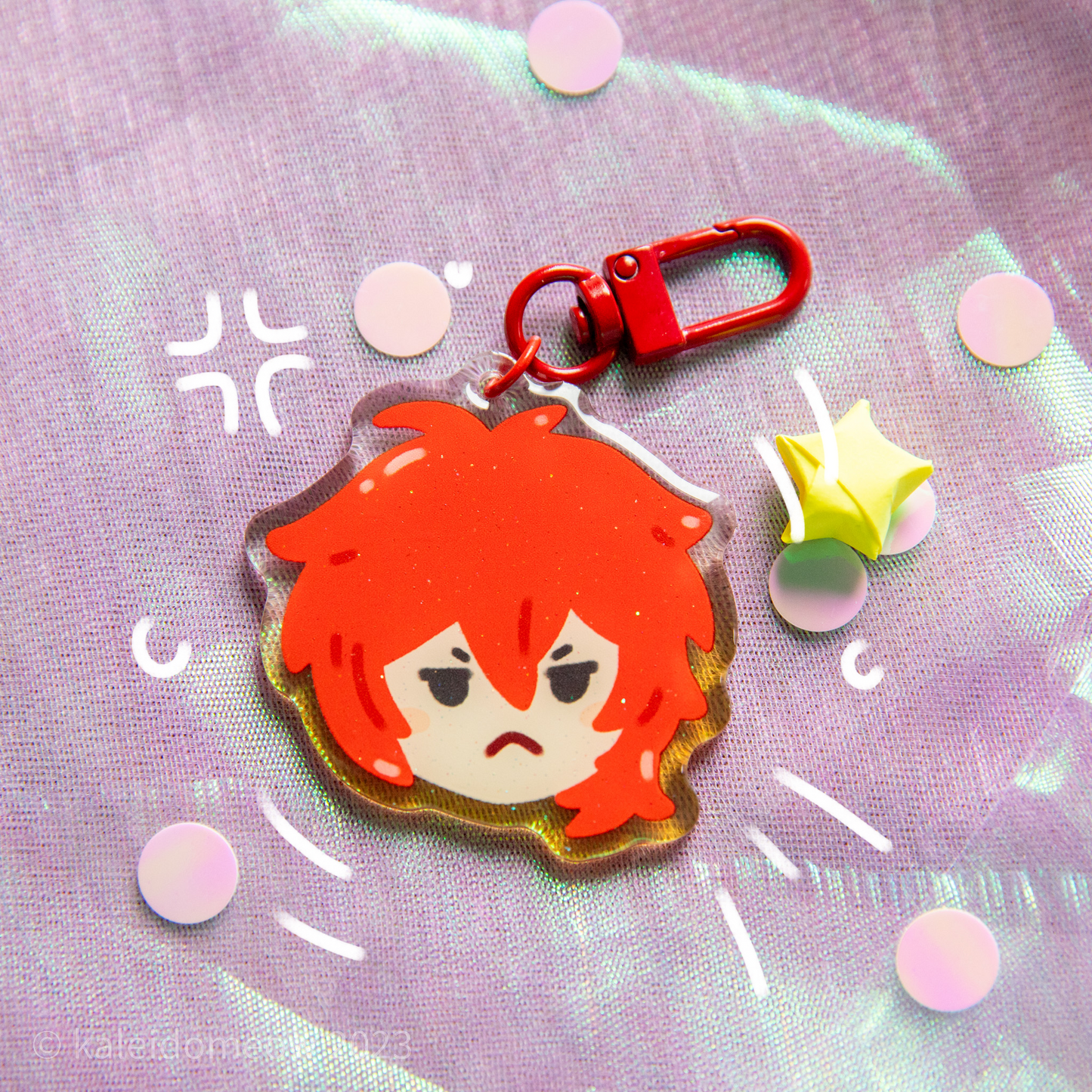 Diluc - Genshin inspired acrylic charm