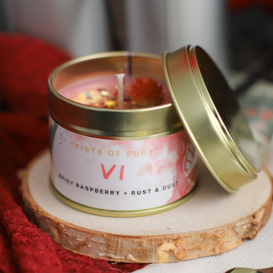 VI inspired candle - 'Fists of Fury' ARCANE inspired soy candle 100 ML