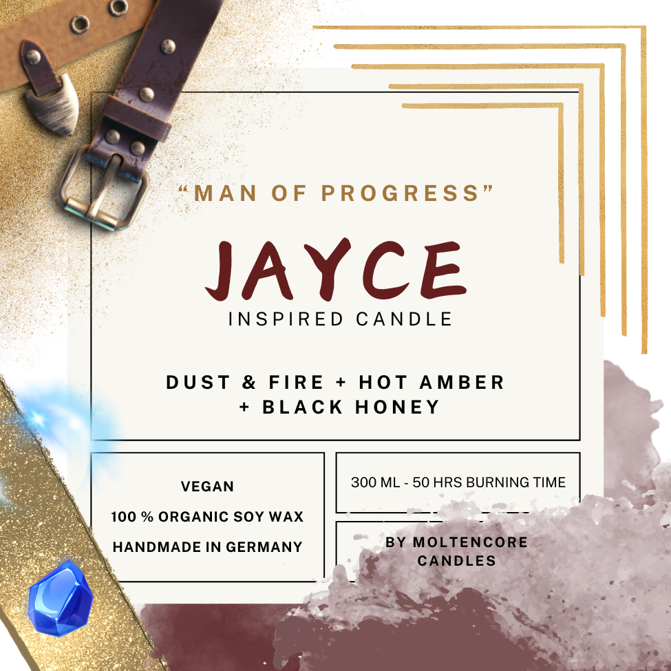 JAYCE inspired candle - 'Man of Progress' ARCANE inspired soy candle 300 ML