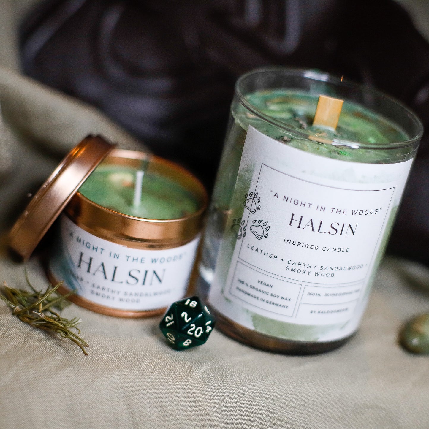 HALSIN inspired candle - 'A night in the Woods' Baldur's Gate 3 inspired soy candle 300 ML