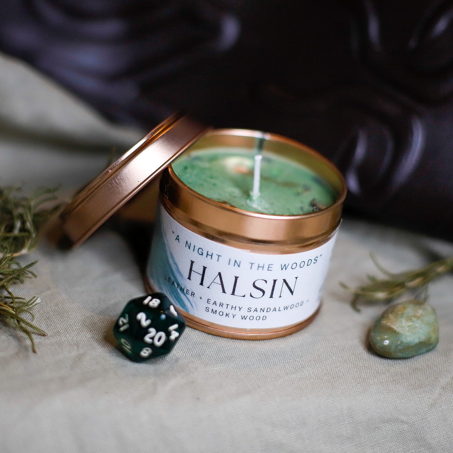 HALSIN inspired candle - 'A night in the Woods' Baldur's Gate 3 inspired soy candle 100 ML