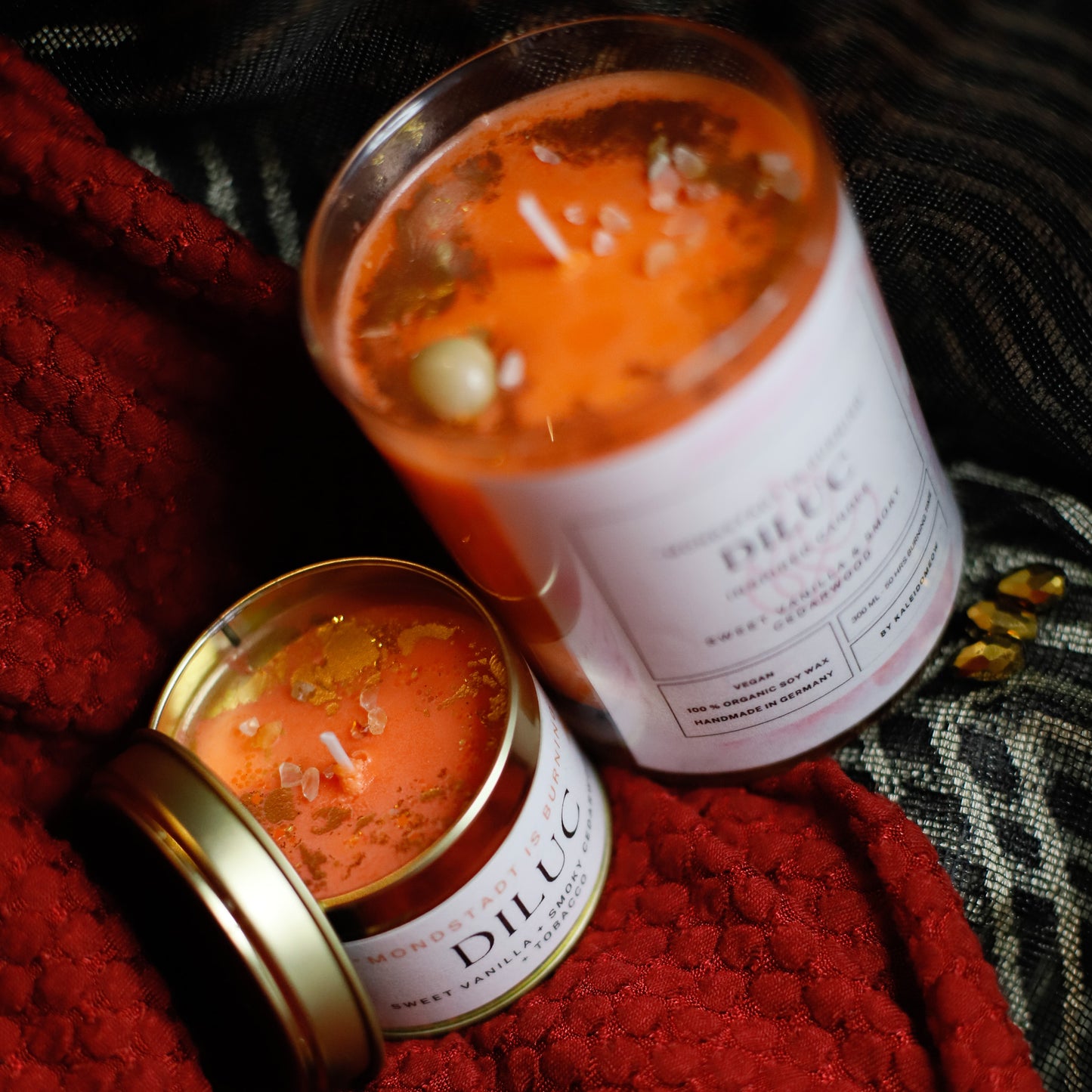 Diluc inspired candle - 'Mondstadt is burning' Genshin inspired scented candle 300 ML