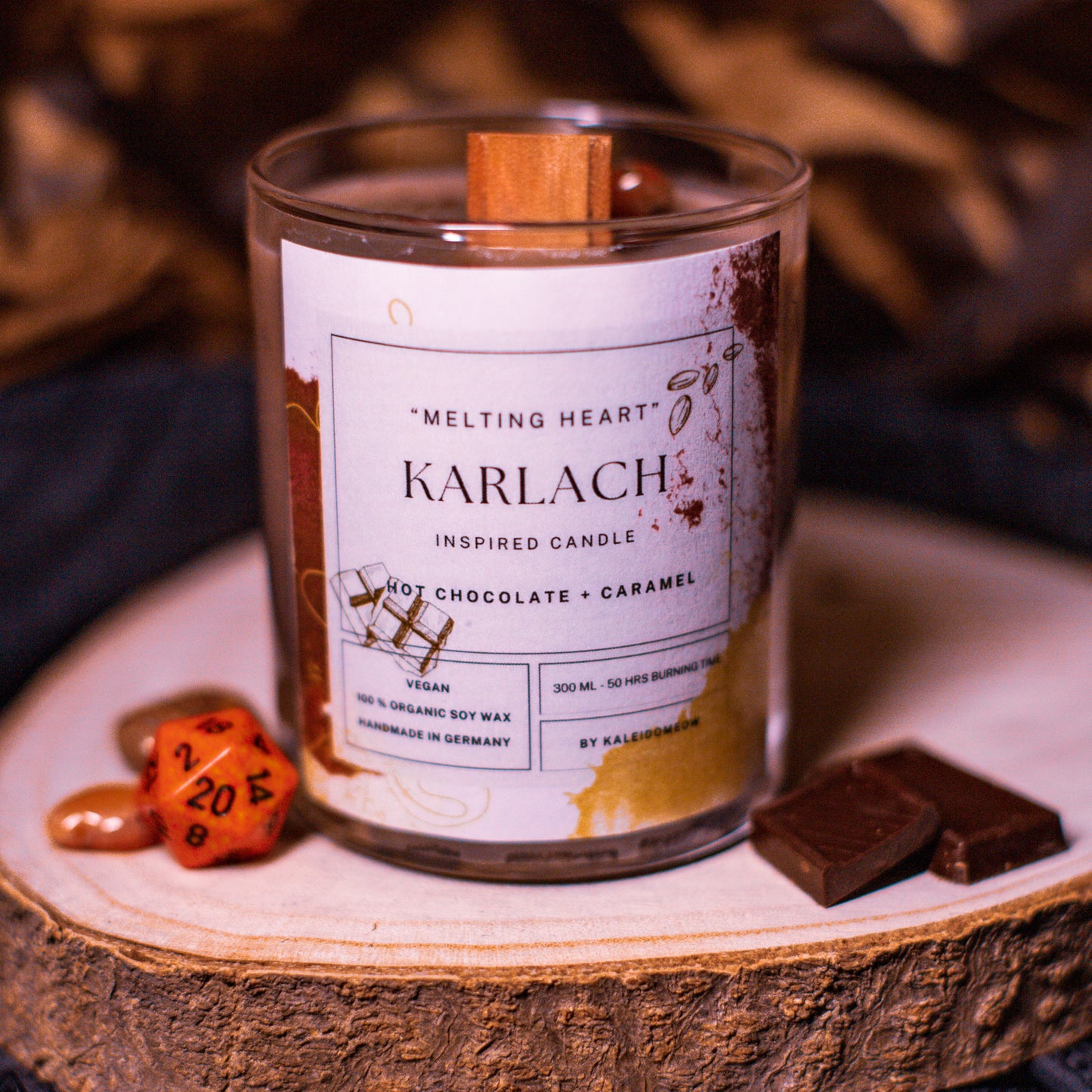 KARLACH inspired candle - 'Melting Heart' Baldur's Gate 3 inspired soy candle 300 ML