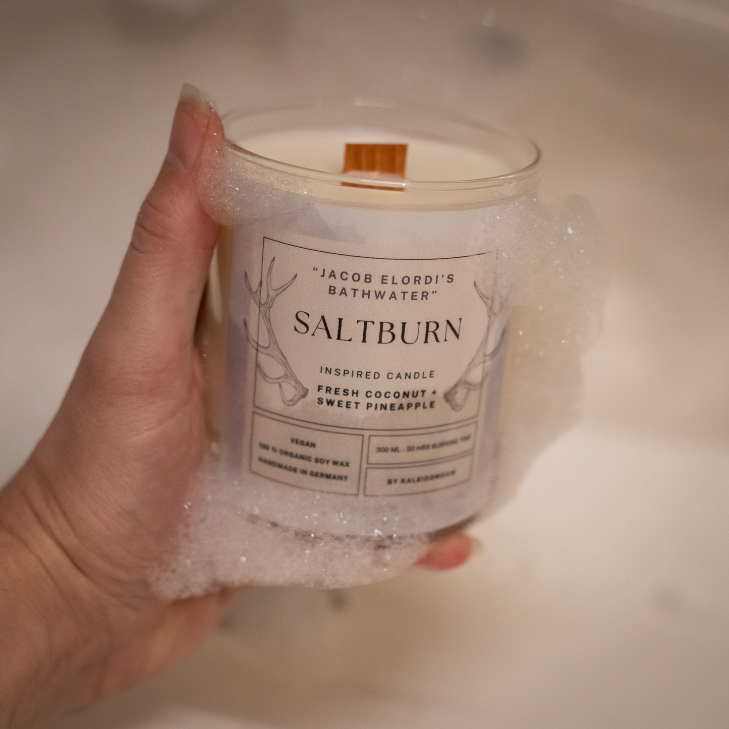 SALTBURN inspired soy candle - 'Jacob Elordi's Bathwater' 300 ML