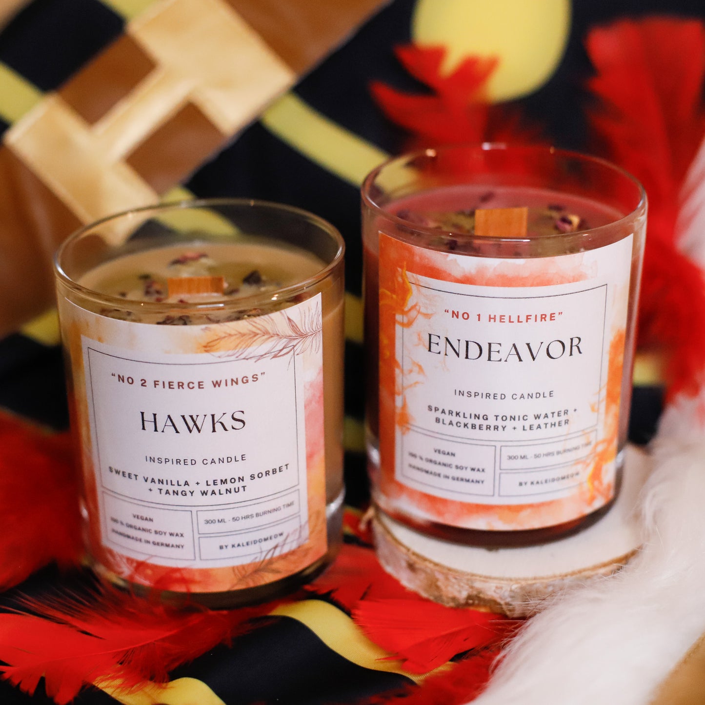 HAWKS inspired candle - 'No 2 Fierce Wings' My Hero Academia inspired soy candle 300 ML