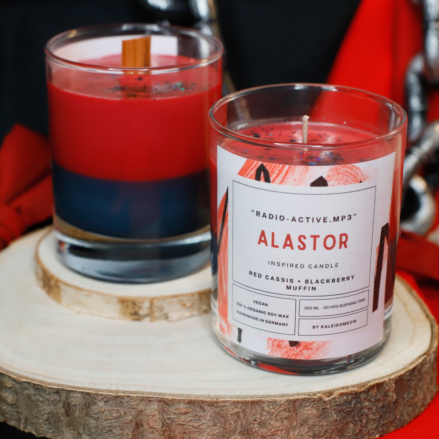 ALASTOR inspired candle - 'Radio-Active.mp3' Hazbin Hotel inspired soy candle 300 ML