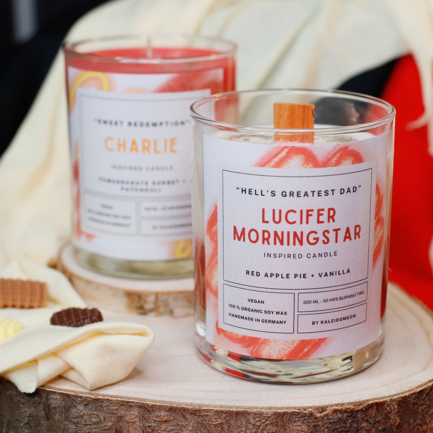 CHARLIE MORNINGSTAR inspired candle - 'Sweet Redemption' Hazbin Hotel inspired soy candle 300 ML