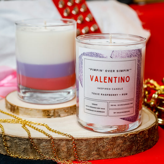 VALENTINO inspired candle - 'Pimpin' Over Simpin'' Hazbin Hotel inspired soy candle 300 ML