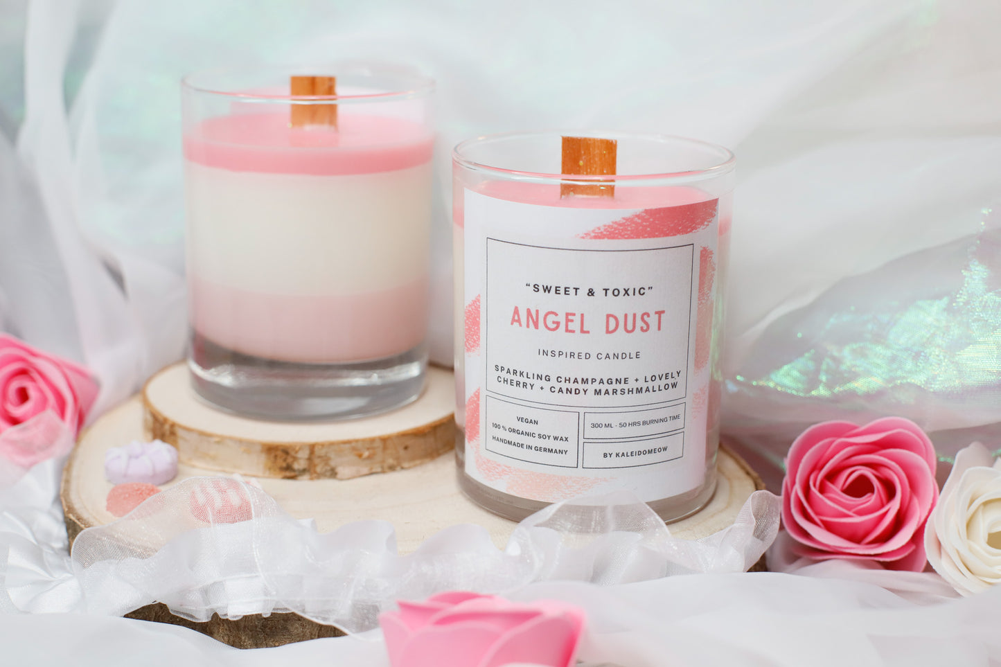 ANGELDUST inspired candle - 'Sweet & Toxic' Hazbin Hotel inspired soy candle 300 ML