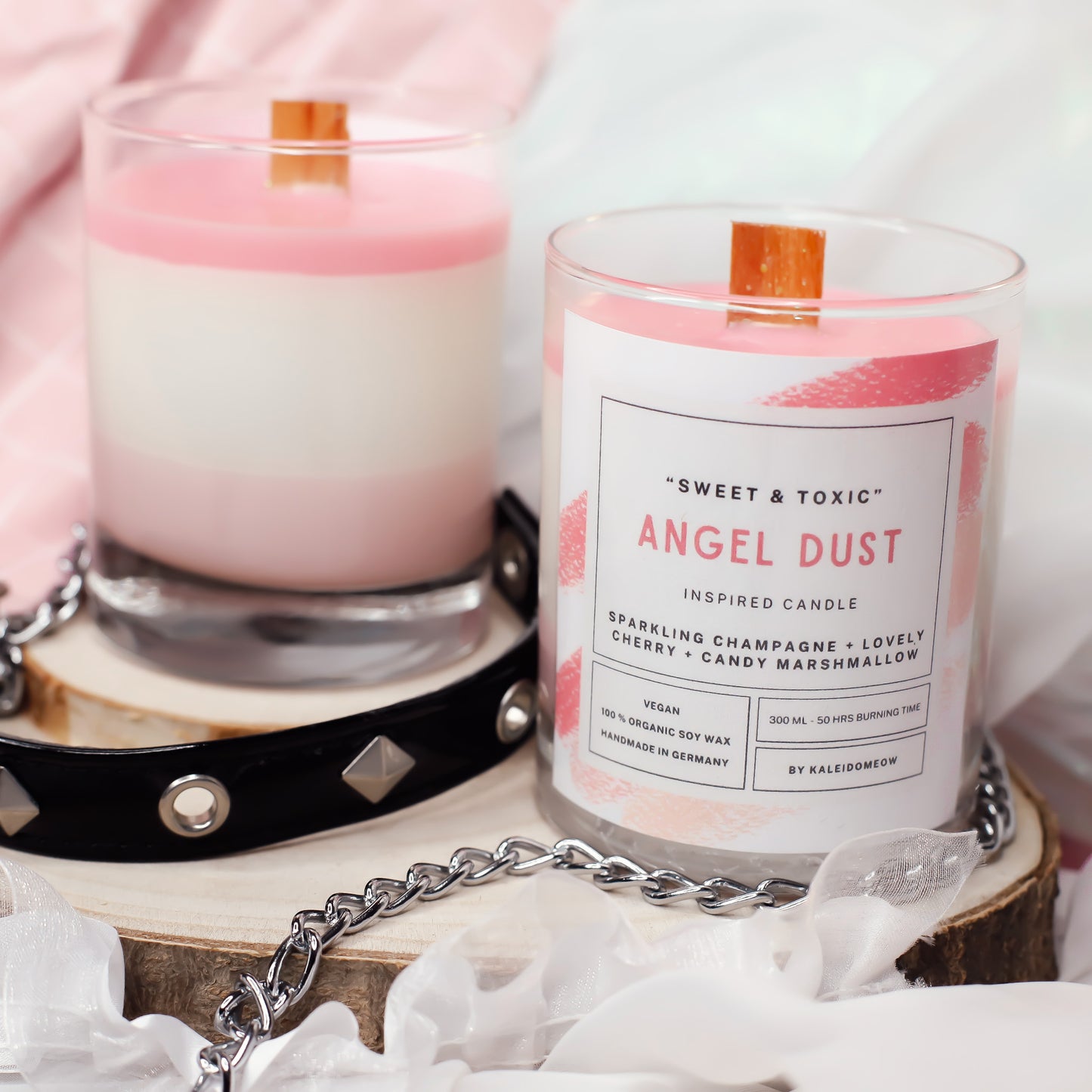 ANGELDUST inspired candle - 'Sweet & Toxic' Hazbin Hotel inspired soy candle 300 ML