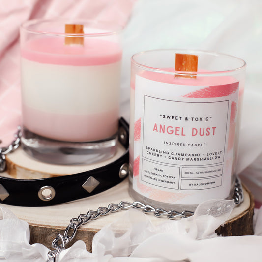 ANGELDUST inspired candle - 'Sweet & Toxic' Hazbin Hotel inspired soy candle 300 ML