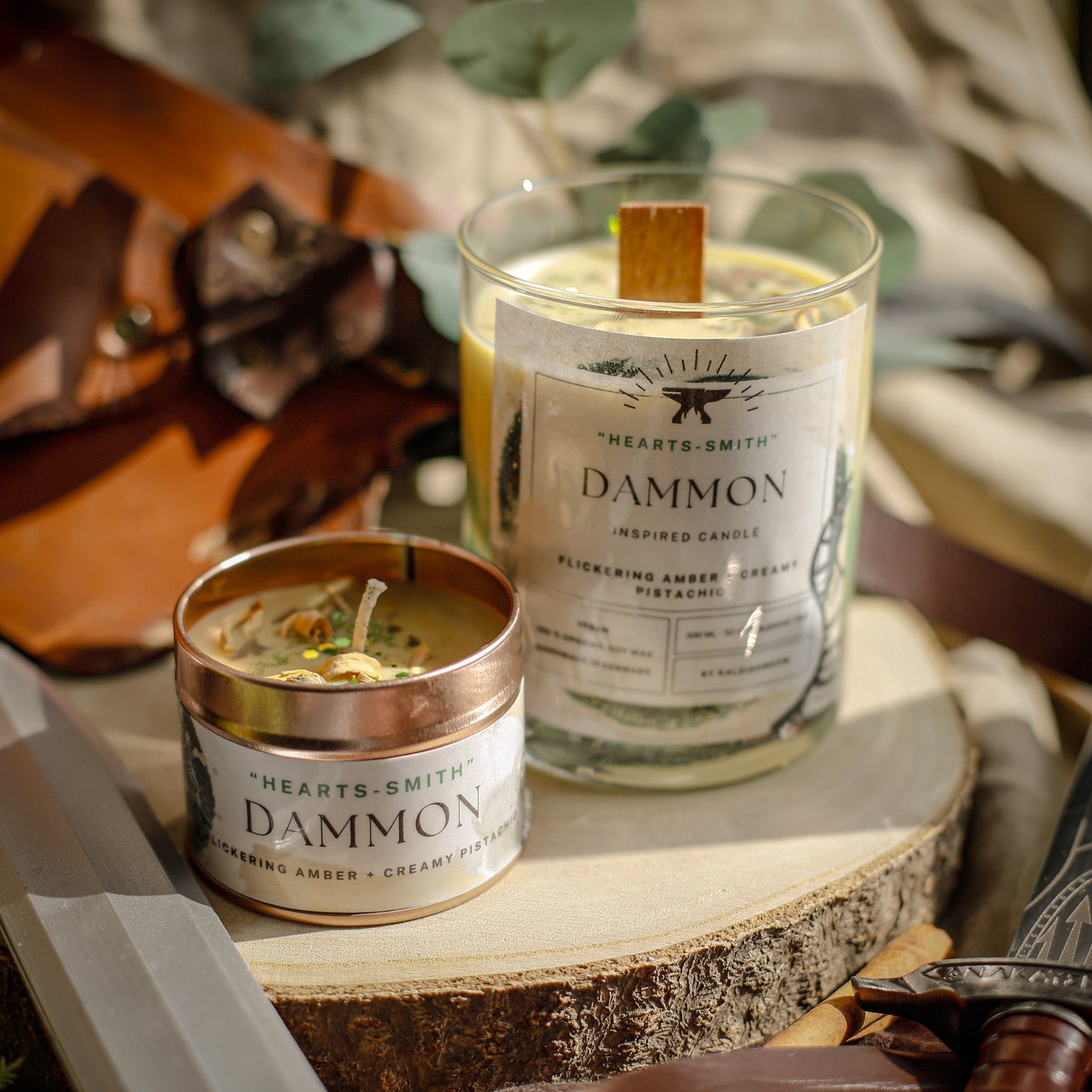 DAMMON inspired scented candle - 'Hearts-Smith' Baldur's Gate 3 inspired soy candle 100 ML