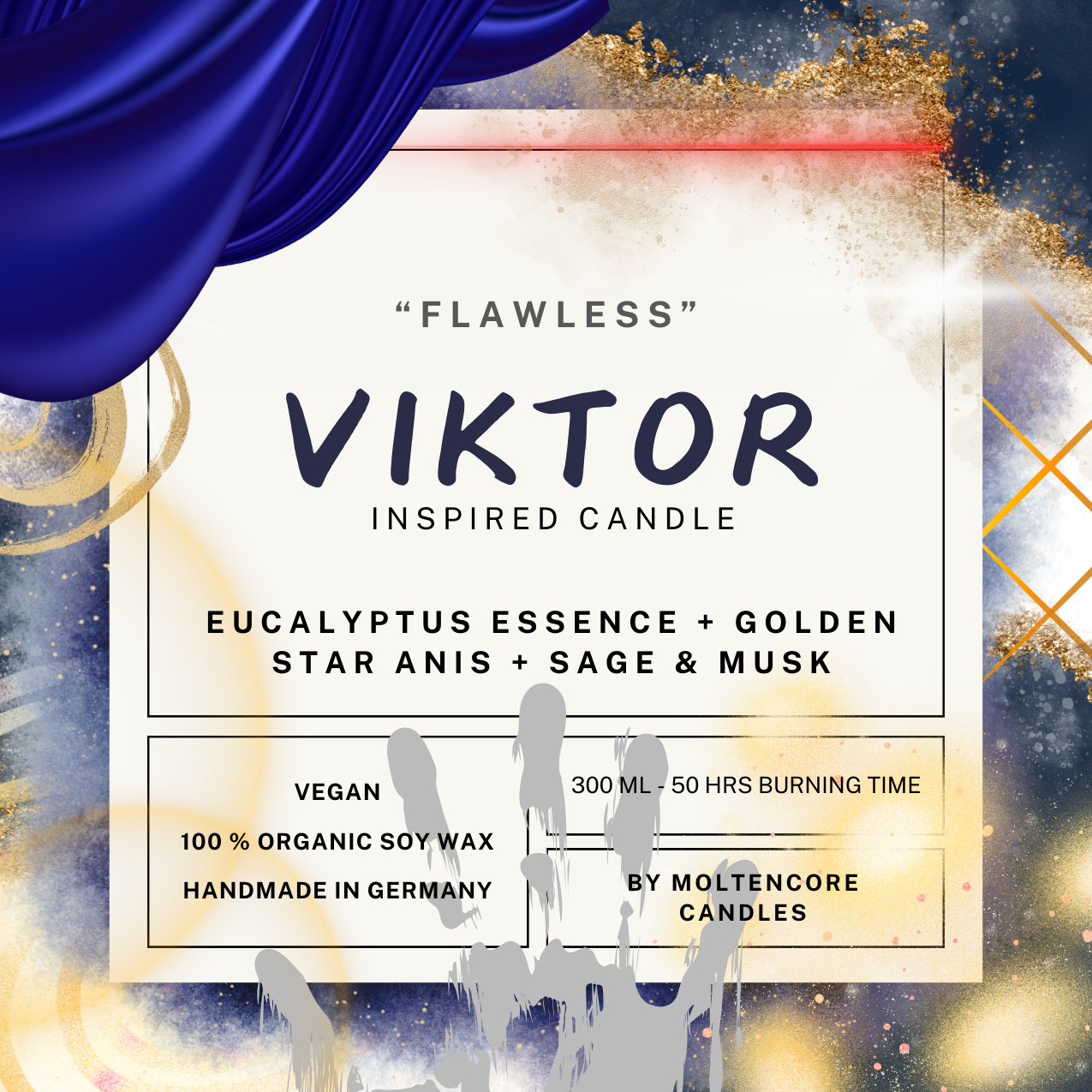 VIKTOR inspired candle - 'Flawless' ARCANE inspired soy candle 300 ML