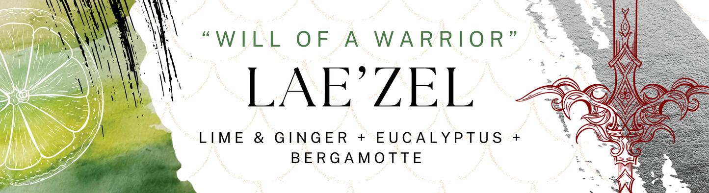 LAE'ZEL inspired soy candle - 'will of a warrior' Baldur's Gate 3 inspired scented candle 100 ML